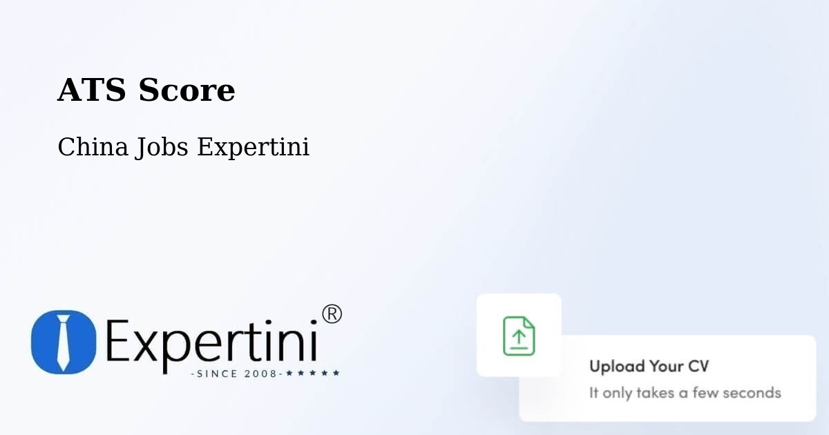 Resume ATS Score & Job Description Match Tool – Zhenjiang - China Jobs Expertini